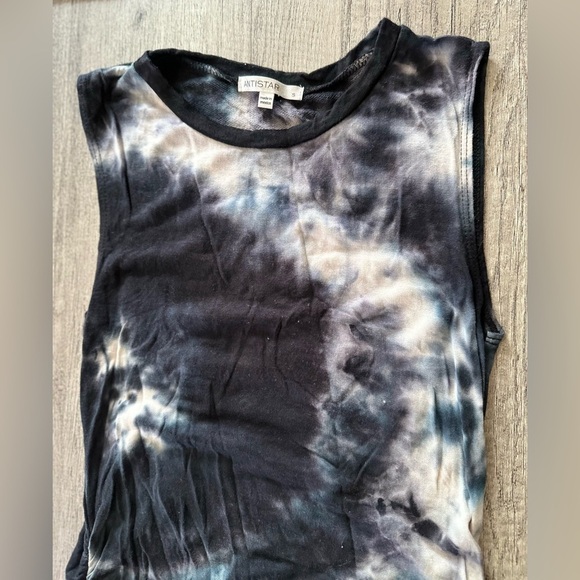Antistar Black Sleeveless Tie Dye Dress Size Small - Picture 5 of 7